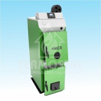 CAZAN COMBUSTIBIL SOLID MCE AGRO V1 12KW CU PANOU COMANDA+VENTILATOR