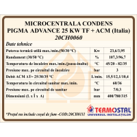 CENTRALA TERMICA CONDENS PIGMA ADVANCE 25 TF
