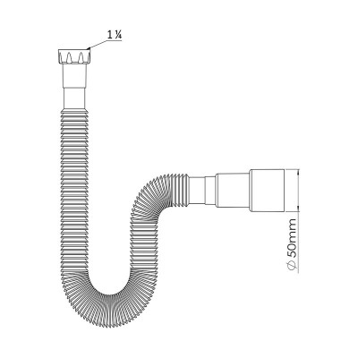 TEAVA GOFRATA 1 1/4 40 X 50 (T203) TEAVA GOFRATA 1 1/4 40 X 50 (T203)