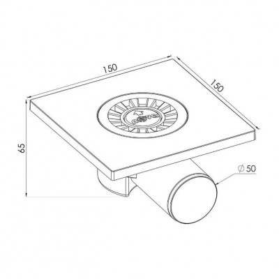 TRAP 15*15 ORIZONTAL 50 PLASTIC