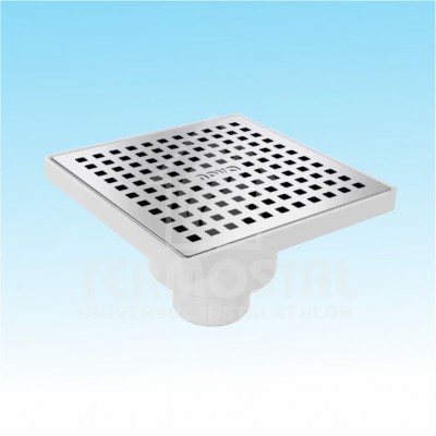 SIFON PARDOSEALA INOX 15*15 VERTICAL