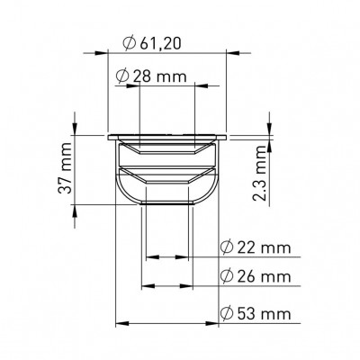 MANSON CAUCIUC 50 X 32 X 25MM NOVA MANSON CAUCIUC 50 X 32 X 25MM NOVA