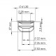 MANSON CAUCIUC 50 X 32 X 25MM NOVA MANSON CAUCIUC 50 X 32 X 25MM NOVA