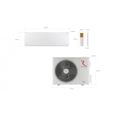 MONOSPLIT ROTENSO RONI 12000 BTU INVERTER R32 RACIRE/INCALZ. FARA TEAV