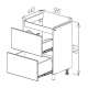 SET DULAP  DEMO TREND ALB MAT CU LAVOAR COMO 600