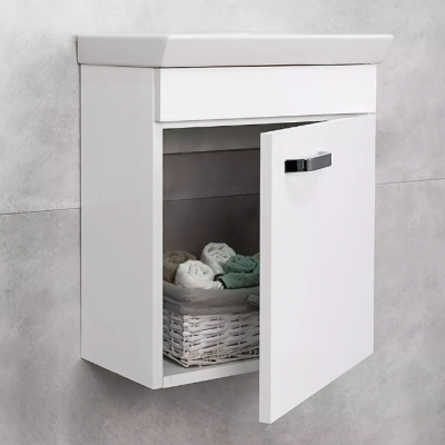 SET DULAP SUPENDAT  LARRA PRO ALB CU LAVOAR ISIK 450