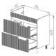 SET DULAP  POSITANO ALB MAT CU LAVOAR NOMI ARGO 800