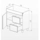 SET DULAP  URBANO ALB STRUCTURAT CU LAVOAR ISIK 850