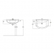 SET DULAP  VENUS ALB STRUCTURAT CU LAVOAR ZENON 650