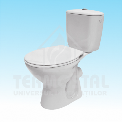 VAS WC PREZIDENT CU REZERVOR 3/6 L, RACORD. LATERAL , SCURG. IN PODEA VAS WC PREZIDENT CU REZERVOR 3/6 L, RACORD. LATERAL , SCURG. IN PODEA