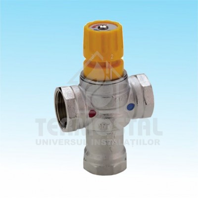 VANA TERMOSTATICA CU 3 CAI PENTRU BATERIA SOLARA 1"F