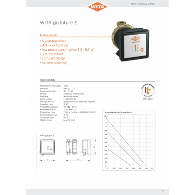POMPA DE CIRCULATIE WITA GO.FUTURE Z DN15 80/130