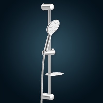 BARA DUS CU DIF.130MM PE SUP.REGL.+TUB.FLEX.DELUXE 150CM GRI ARGINTIU BARA DUS CU DIF.130MM PE SUP.REGL.+TUB.FLEX.DELUXE 150CM GRI ARGINTIU