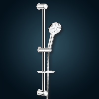 BARA DUS CU DIF.110MM PE SUP.REGL.+TUB.FLEX.AQUA CHROMAX 150CM