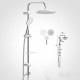 BARA DUS CU DIF.240MM+DIF.130MM,SUP.REGL.,FURT.CROM.SILVER GREY150CM BARA DUS CU DIF.240MM+DIF.130MM,SUP.REGL.,FURT.CROM.SILVER GREY150CM
