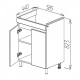 DULAP PENTRU BAIE PE PARDOSEALĂ BAYRO TREND DUO SUB LAVOAR COMO/MODUO 600,LAVOAR APLICAT CERSANIT COMO 600X450X165 ALB MAT DULAP PENTRU BAIE PE PARDOSEALĂ BAYRO TREND DUO SUB LAVOAR COMO/MODUO 600,LAVOAR APLICAT CERSANIT COMO 600X450X165 ALB MAT