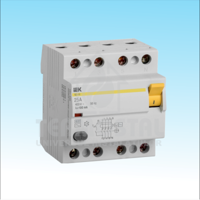 INTRERUPATOR DIFERENTIAL ВД1-63 4Р 25А 100МА