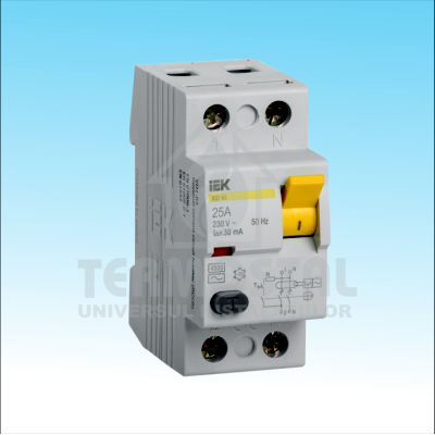 INTRERUPATOR DIFERENTIAL ВД1-63 2Р 25А 10МА