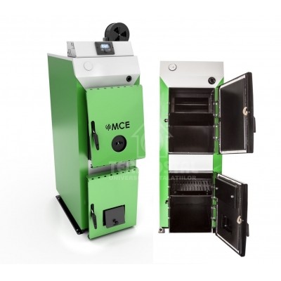 CAZAN COMBUSTIBIL SOLID MCE AGRO V1 24KW CU PANOU COMANDA+VENTILATOR