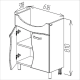 DULAP DEMO ALB, LAVOAR ZENON 650, LAVOAR APLICAT SANOVIT ZENON 650X470X180 DULAP DEMO ALB, LAVOAR ZENON 650, LAVOAR APLICAT SANOVIT ZENON 650X470X180