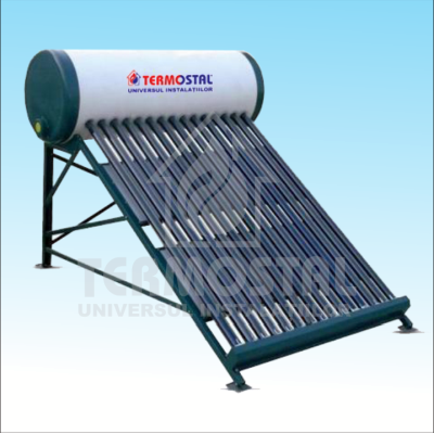 COLECTOR SOLAR 20 TUB PRESURIZAT CU REZERVOR 200LT CU SUPORT ACOPERIS