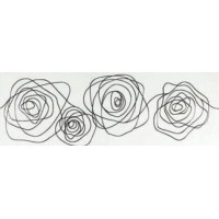 DECOR VOGUE BIANCO INSERTO ROSE20X60
