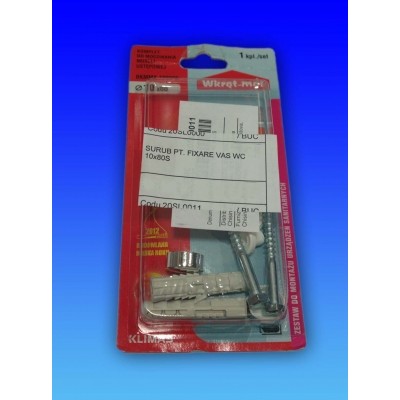SURUB PT. FIXARE VAS WC 10x80S SURUB PT. FIXARE VAS WC 10x80S