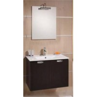 DULAP PORTLAVOAR SLIM 90x46CM, 2 USI, STEJAR