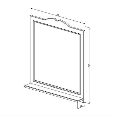 OGLINDA BAYRO CLASSIC ONE 650x750 ALB OGLINDA BAYRO CLASSIC ONE 650x750 ALB