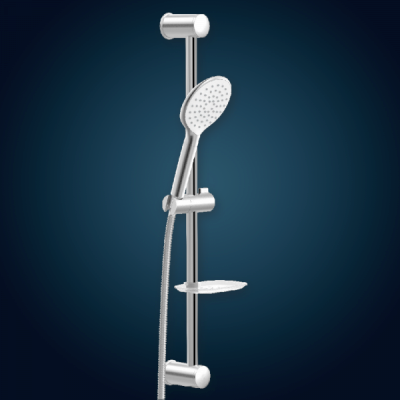 BARA DUS CU DIF.130MM PE SUP.REGL.+TUB.FLEX.DELUXE 150CM GRI ARGINTIU BARA DUS CU DIF.130MM PE SUP.REGL.+TUB.FLEX.DELUXE 150CM GRI ARGINTIU