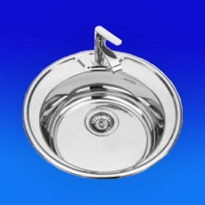 CHIUVETA INOX ROTUNDA 490 0,8 FB RIFLATA CU SIFON CHIUVETA INOX ROTUNDA 490 0,8 FB RIFLATA CU SIFON