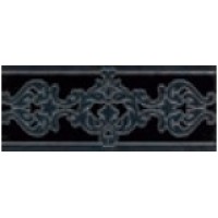 FRIZ VOGUE LISTELLO ARABESCATO NERO 8X20