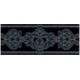 FRIZ VOGUE LISTELLO ARABESCATO NERO 8X20 FRIZ VOGUE LISTELLO ARABESCATO NERO 8X20