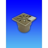 SIFON ORIZONTAL DE PODEA 15x15 DREPT d.110 METAL., ALB