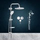 BARA DUS CU DIF.240MM+DIF.130MM,SUP.REGL.DELUXE CHROME 150CM BARA DUS CU DIF.240MM+DIF.130MM,SUP.REGL.DELUXE CHROME 150CM