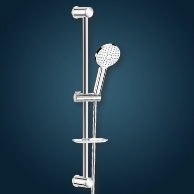 BARA DUS CU DIF.110MM PE SUP.REGL.+TUB.FLEX.AQUA CHROMAX 150CM