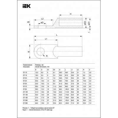 PAPUC TUBULAR DT-025 CUPRU PT.CABLU PRIN PRESARE