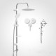 BARA DUS CU DIF.250MM+DIF.130MM,SUP.REGL.,FURT.CROM.SLIM WHITE150CM BARA DUS CU DIF.250MM+DIF.130MM,SUP.REGL.,FURT.CROM.SLIM WHITE150CM