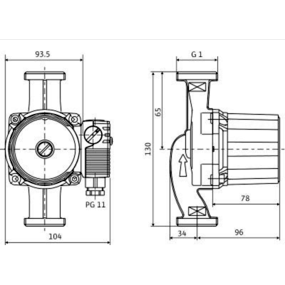 POMPA CIRCULATIE GRS25/4-1 (130MM)
