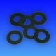 GARN. GUMA NEAGRA 20/30/2 mm, 1''