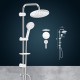 BARA DUS CU DIFUZOR SUS 250MM SI DIFUZ.PE SUP.REGL.ART CHROME BARA DUS CU DIFUZOR SUS 250MM SI DIFUZ.PE SUP.REGL.ART CHROME