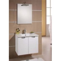 DULAP PORTLAVOAR SLIM 59x44CM, 2 USI, ALB