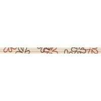 FRIZ VOGUE LISTELLO FIORI ROSSO-MARRONE.3, 6x60