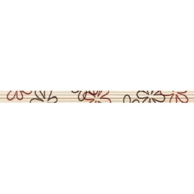 FRIZ VOGUE LISTELLO FIORI ROSSO-MARRONE.3, 6x60 FRIZ VOGUE LISTELLO FIORI ROSSO-MARRONE.3, 6x60