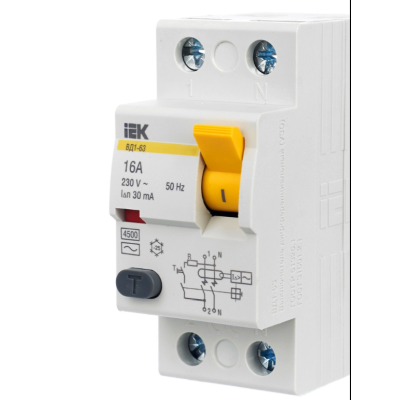 INTRERUPATOR DIFERENTIAL ВД1-63 2Р 16А 30МА