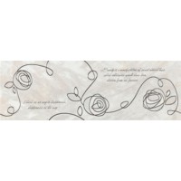 DECOR DIVA INSERTO ROSE PLATINO 1/2/3 25X76