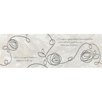 DECOR DIVA INSERTO ROSE PLATINO 1/2/3 25X76 DECOR DIVA INSERTO ROSE PLATINO 1/2/3 25X76