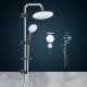 BARA DUS CU DIF.250MM+DIF.110MM,SUP.REGL.CHROME BLACK 150CM BARA DUS CU DIF.250MM+DIF.110MM,SUP.REGL.CHROME BLACK 150CM