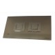 PLACA COMANDA 215X145 POL. INOX CROM. PATRATA PNEUMATICA PLACA COMANDA 215X145 POL. INOX CROM. PATRATA PNEUMATICA