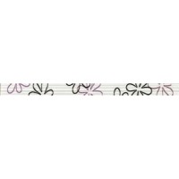 FRIZ VOGUE LISTELLO FIORI NERO-MALVA.3, 6x60